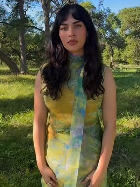 Yellow the label irises maxi dress